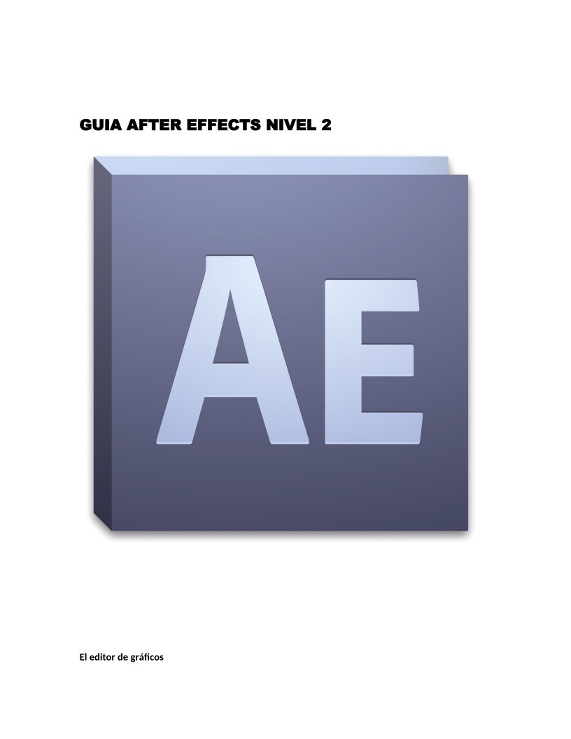 Imágen de pdf Guía After Effects nivel 2